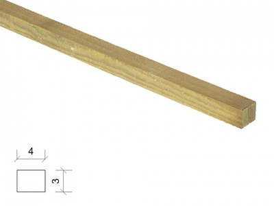 Rastrel pino del Norte tratado, sin cepillar