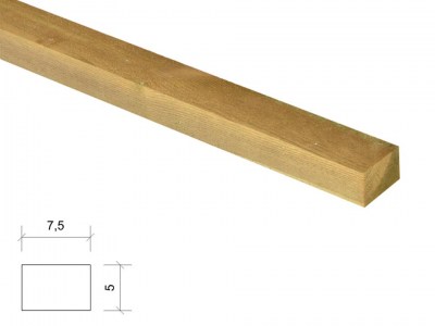 Rastrel pino del Norte tratado, sin cepillar