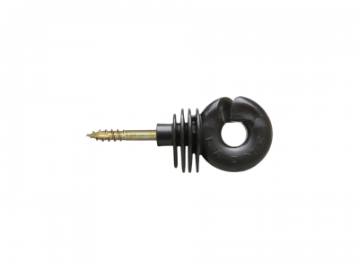 Aislador para cordón y poste de madera